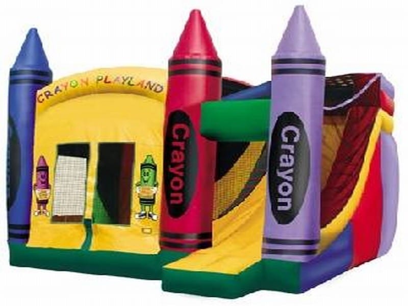 E102038-1.jpg Crayon Inflatable Castle - Image 1