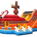 Pirate Ship Inflatable Slide