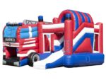 Fire Department Inflatable Jumping Castle Slide