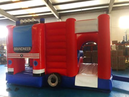 Fire Department Inflatable Jumping Castle Slide